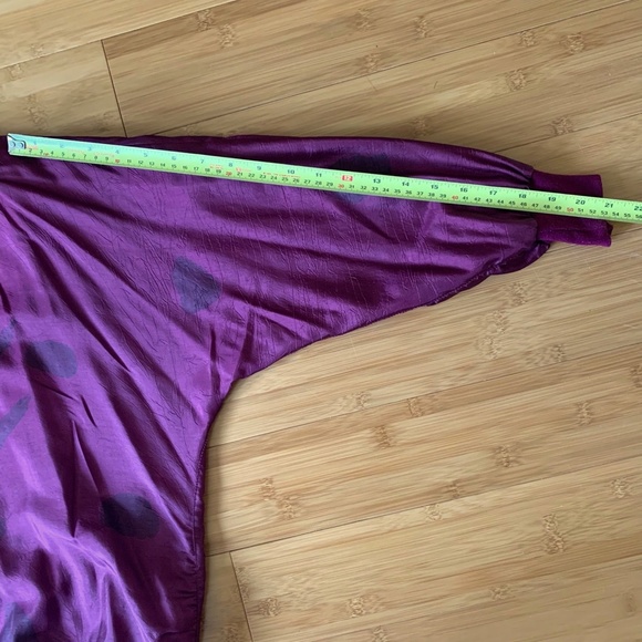 Vintage ADOLFO Sport Women's Shoulder Pads Dolman Sleeves 80s Style Pullover Top - Picture 8 of 10